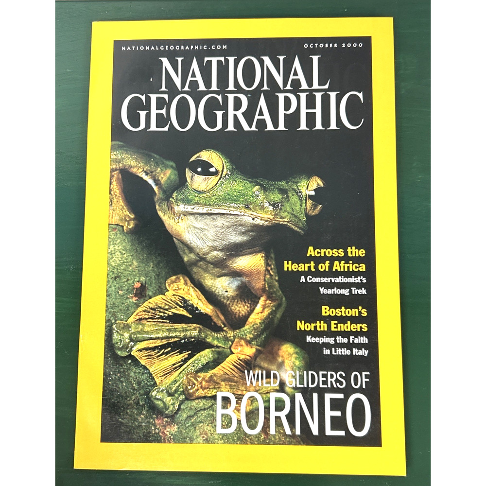 National Geographic Magazine October 2000 Heart of Africa Gliders of Borneo